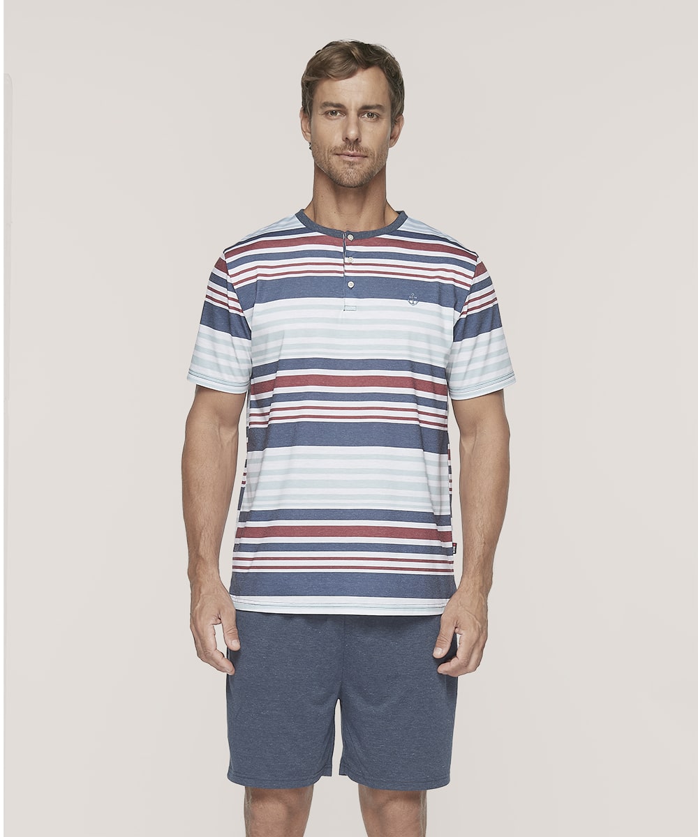 Pijama Cotton Rayas Hombre | Frescura y Confort