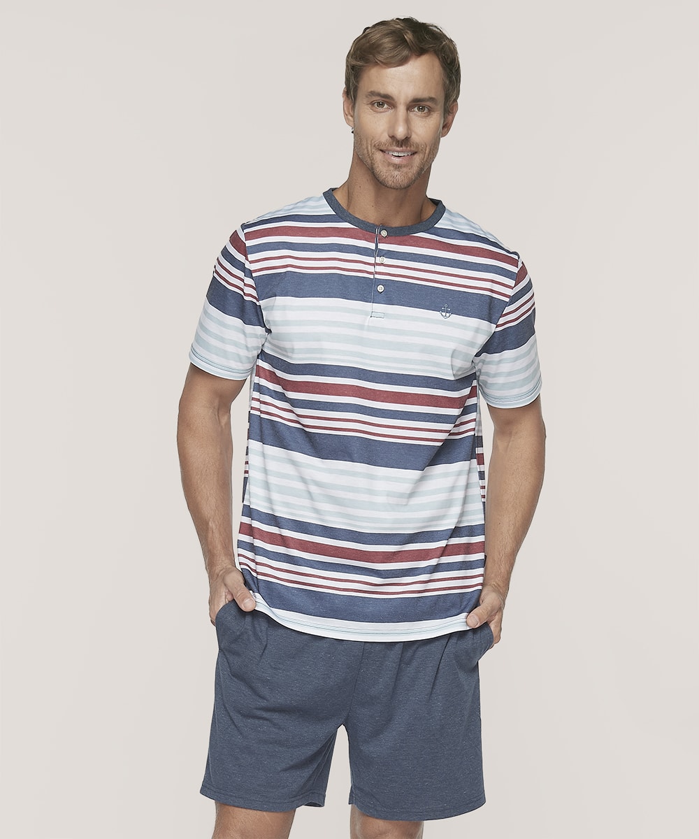 Pijama Cotton Rayas Hombre | Frescura y Confort