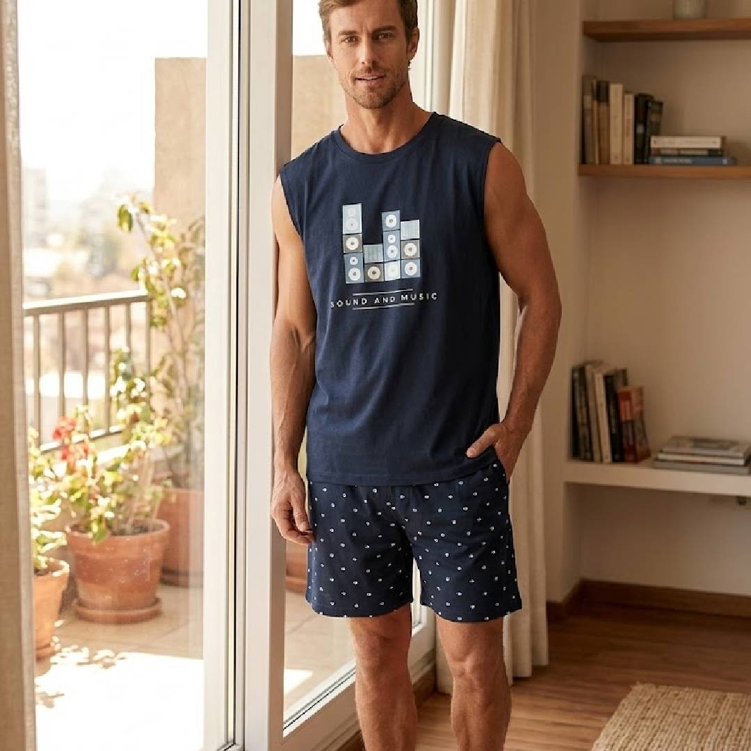 Pijama Cotton Hombre | Confort y Frescura