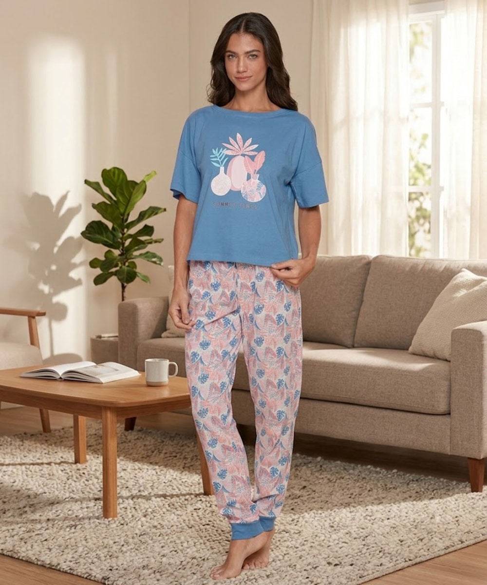 Pijama Algodón Estampado | Suavidad en tus Noches