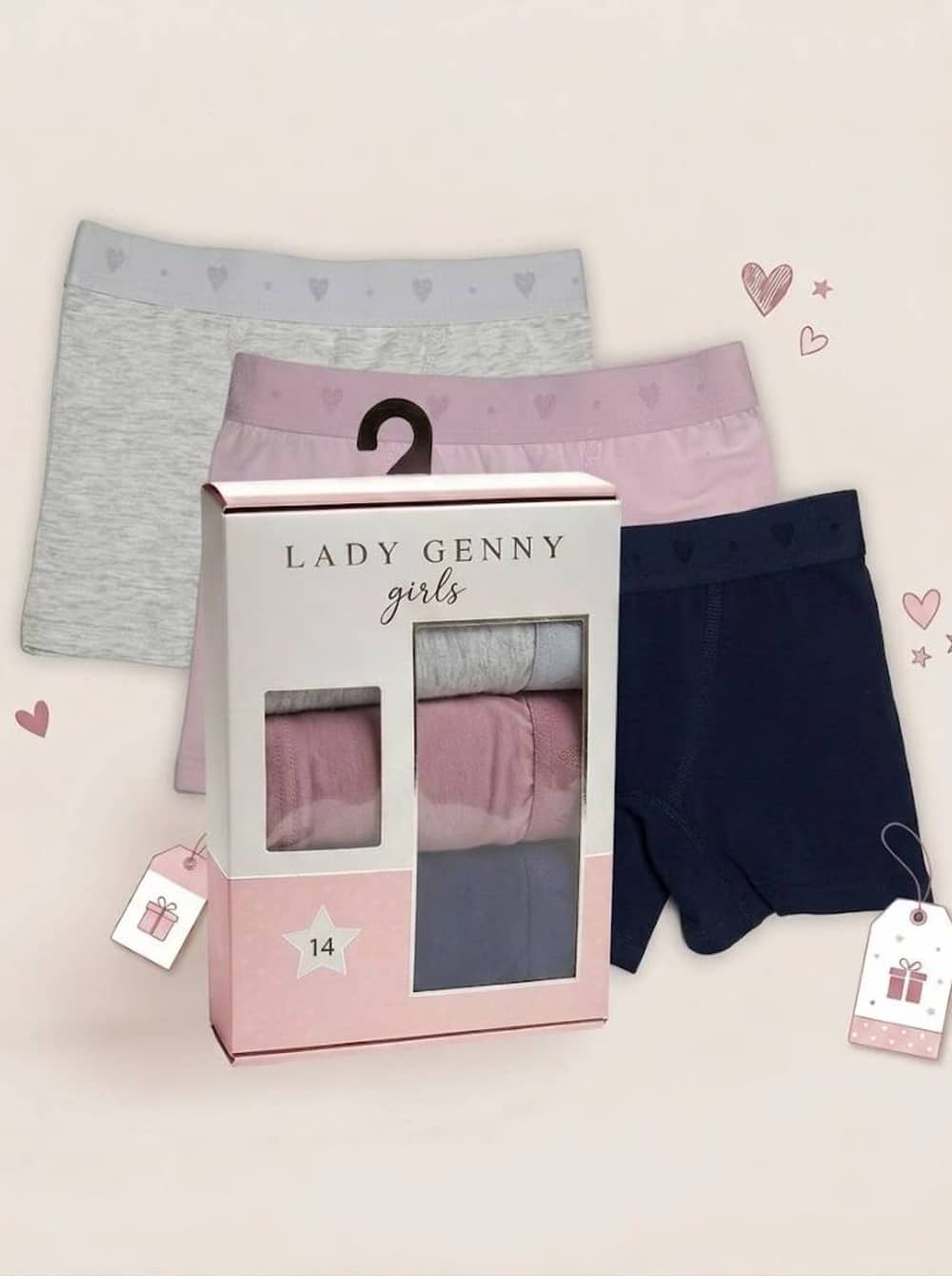 Tripack Boxer Niña Cotton Spandex | Comodidad