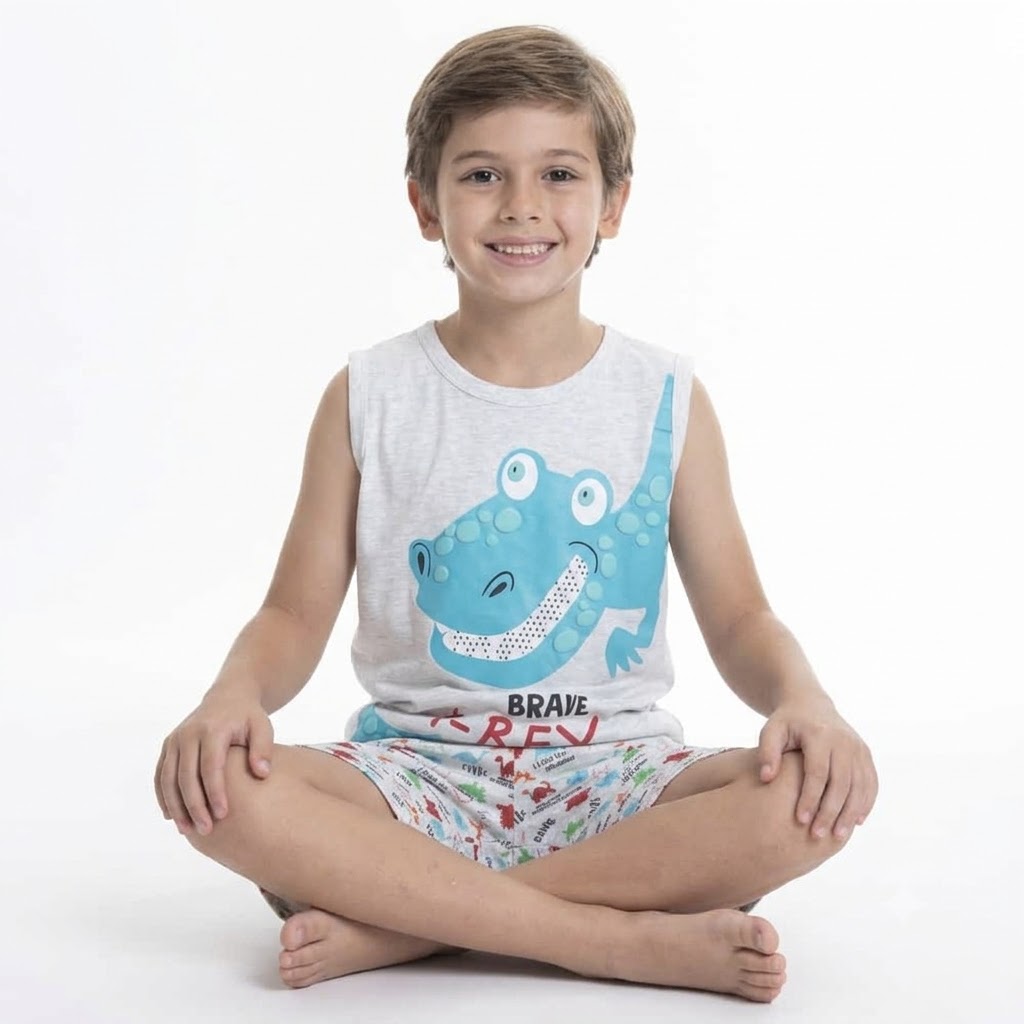 Pijama Verano Niños T-REX | Aventura y Comodidad