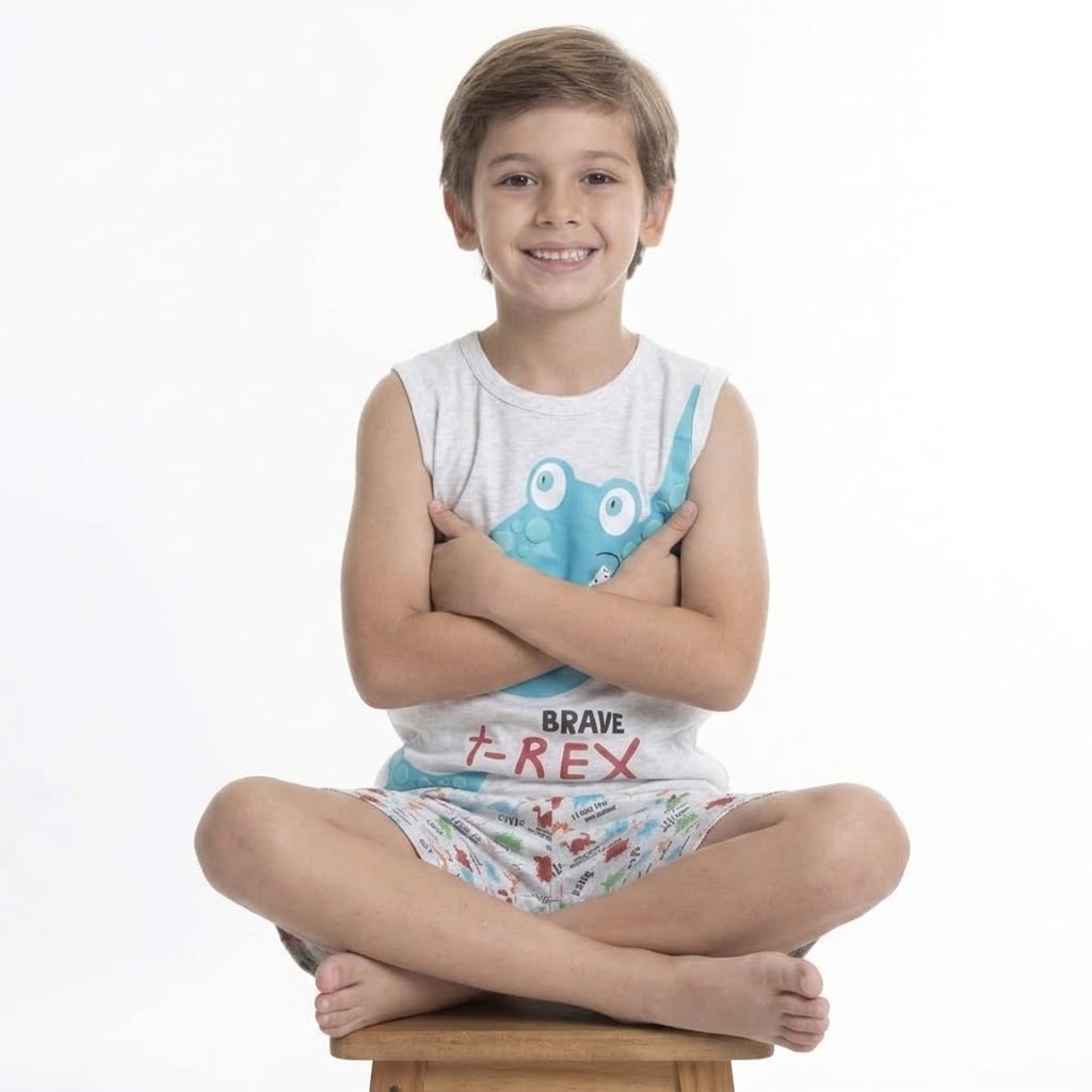 Pijama Verano Niños T-REX | Aventura y Comodidad