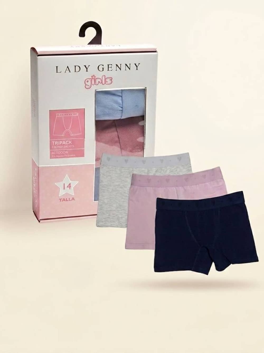 Tripack Boxer Niña Cotton Spandex | Comodidad