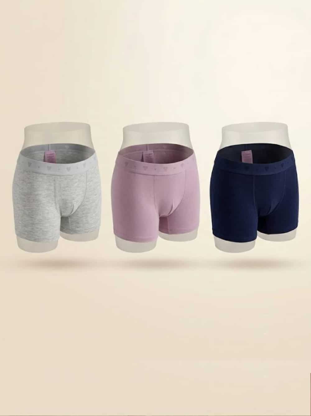 Tripack Boxer Niña Cotton Spandex | Comodidad
