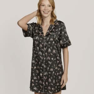 Camisola Satín Mujer con Diseños | Sofisticación Nocturna