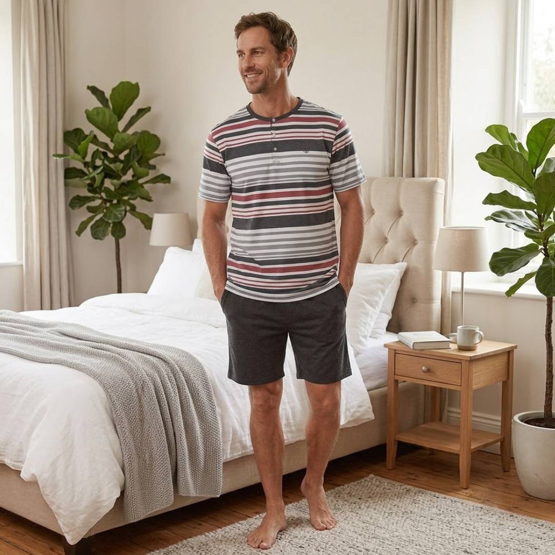 Pijama Cotton Rayas Hombre | Frescura y Confort