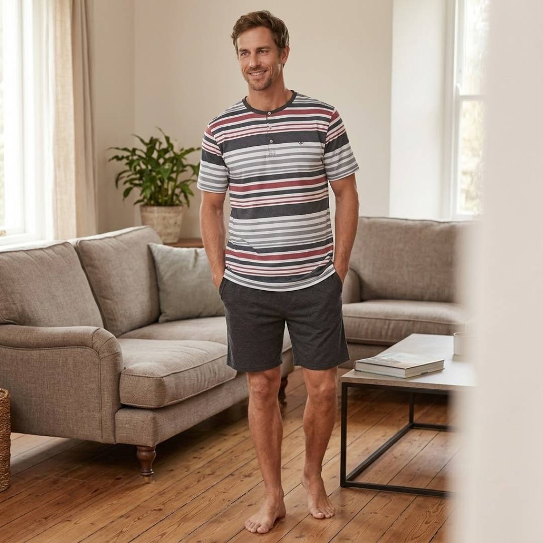 Pijama Cotton Rayas Hombre | Frescura y Confort