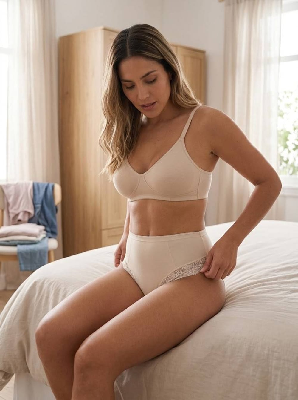 CUADRO MIDI COTTON SPANDEX ENCAJE