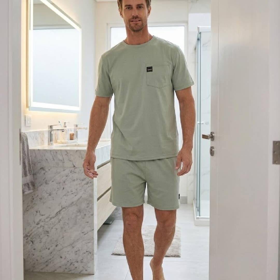 Pijama Cotton Unicolor Hombre | Confort y Libertad