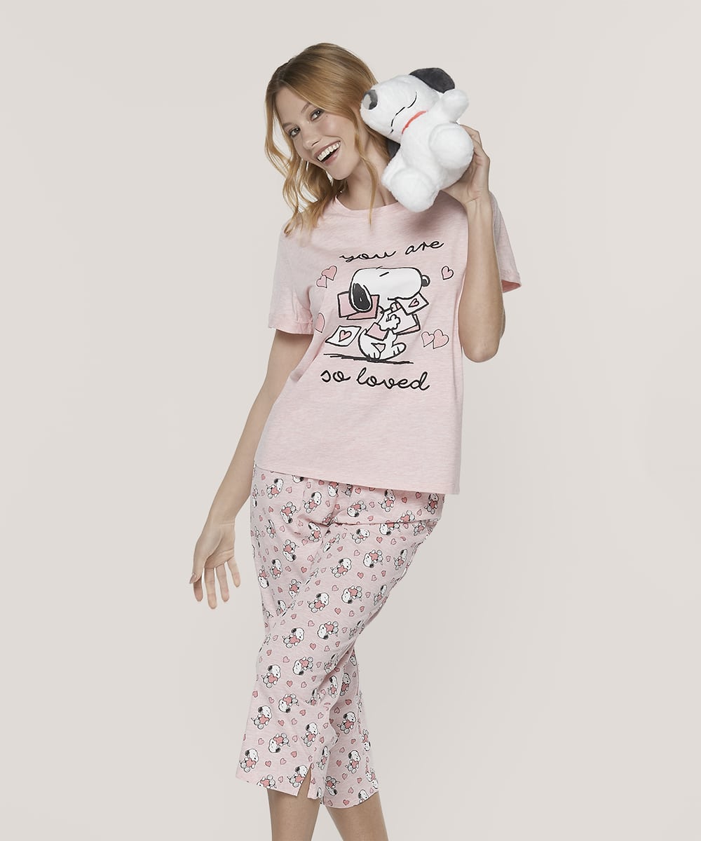 Pijama Cotton Snoopy | Comodidad y Estilo Veraniego