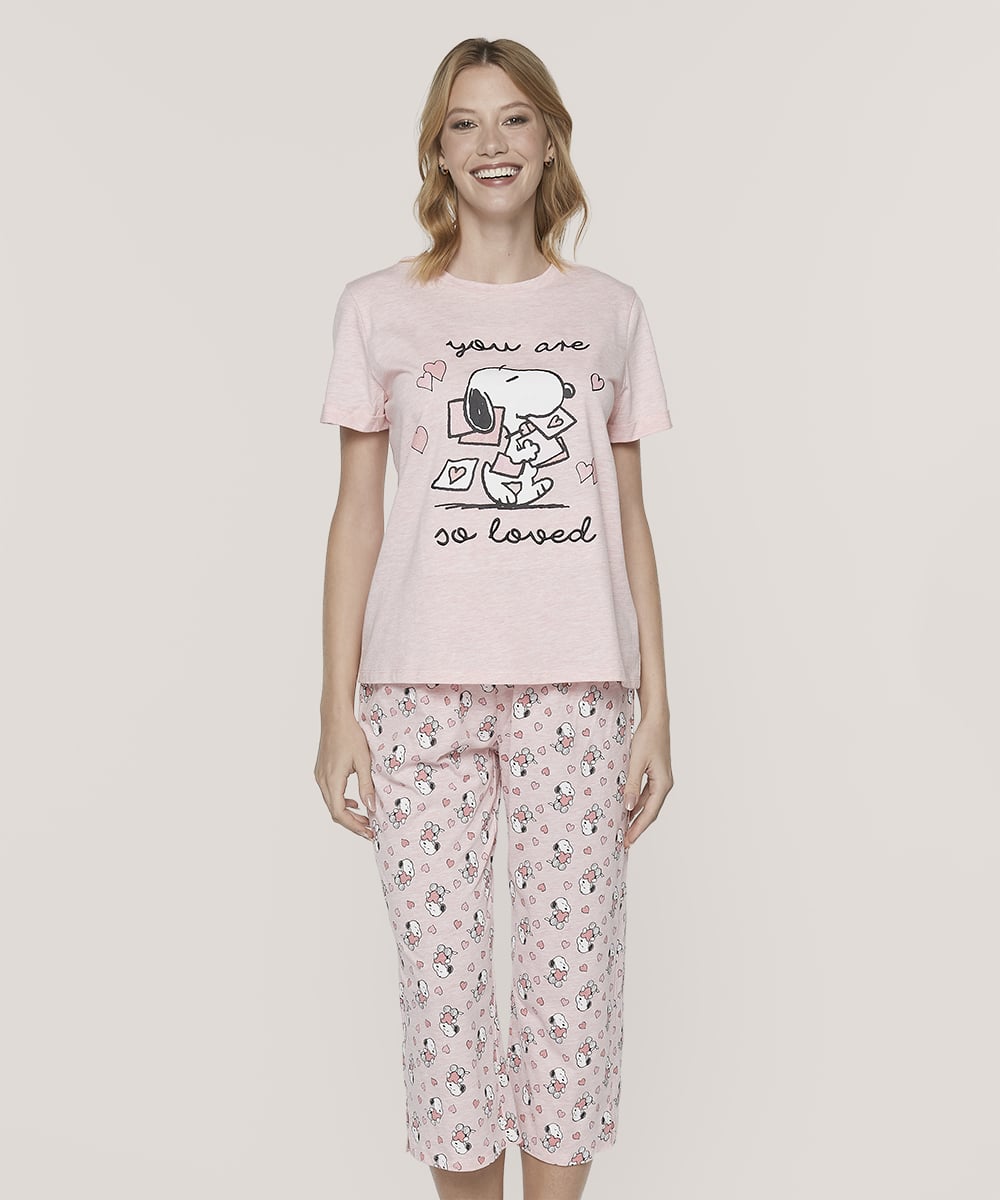 Pijama Cotton Snoopy | Comodidad y Estilo Veraniego