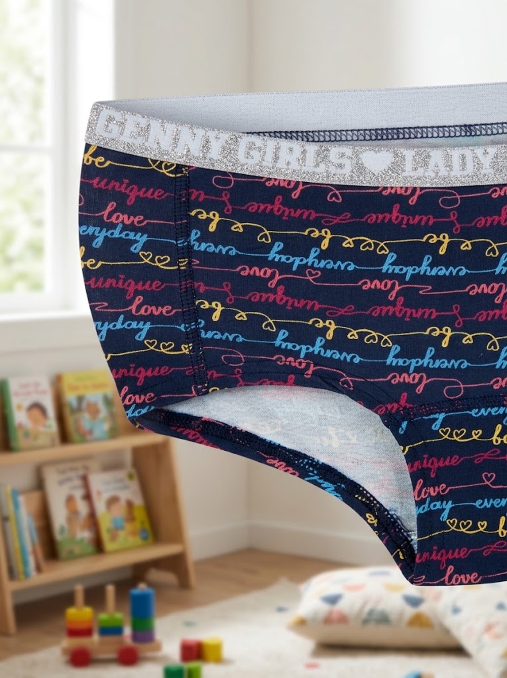 Pantaleta Infantil Algodón Glitter | Comodidad y Estilo