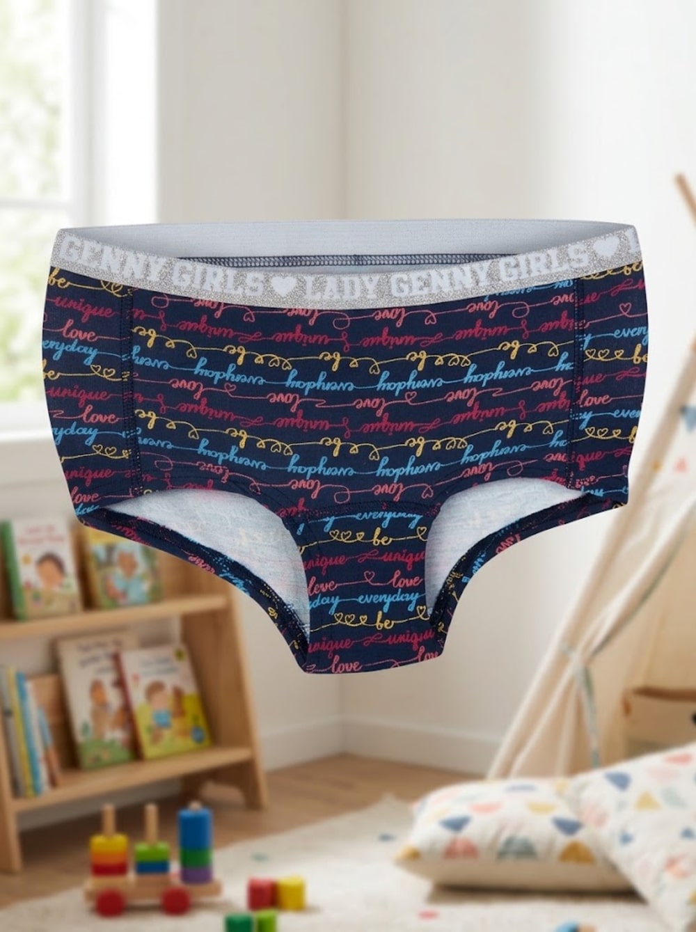 Pantaleta Infantil Algodón Glitter | Comodidad y Estilo