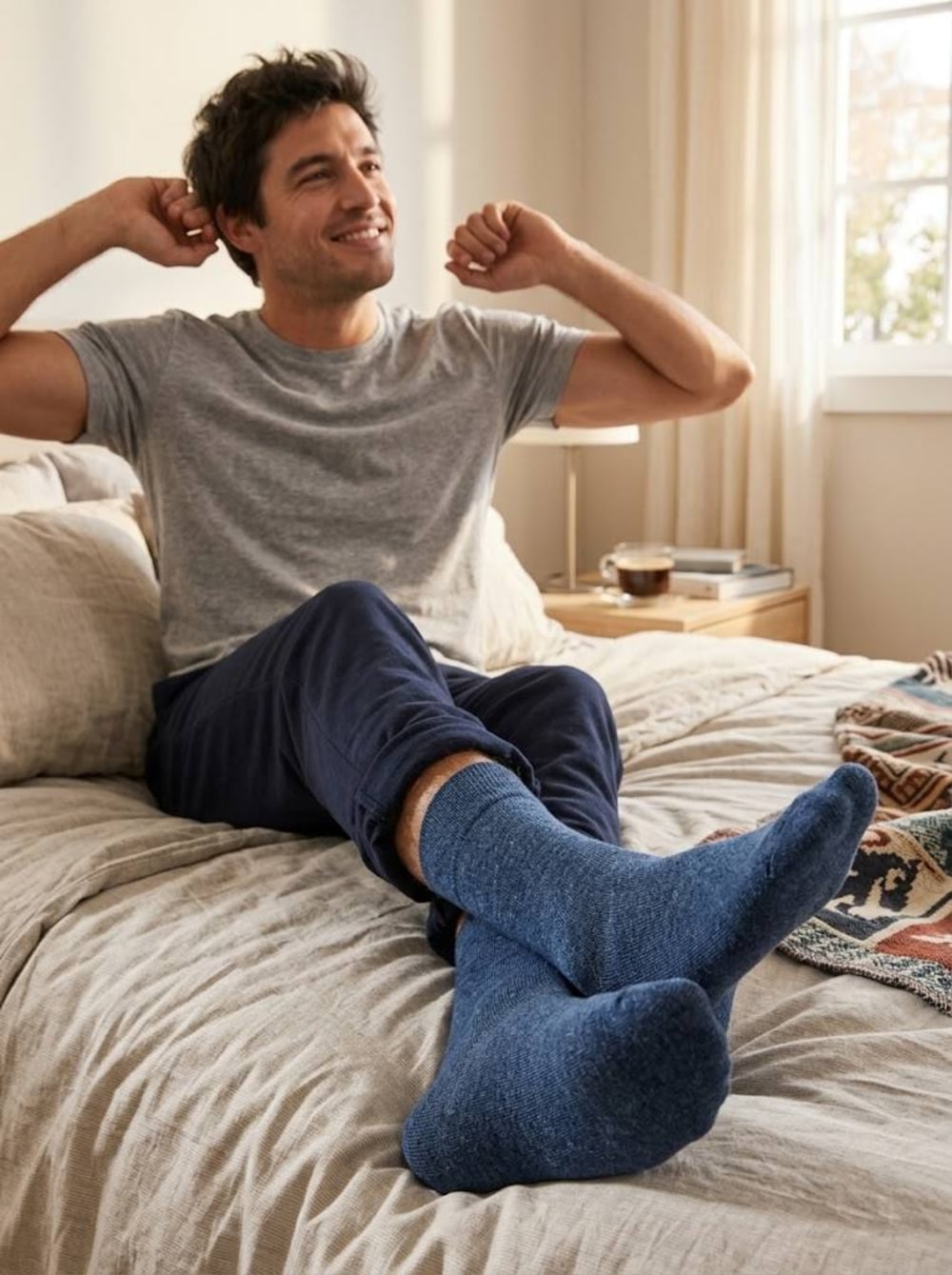 Calcetín Algodón Largo Americano | Confort Diario Masculino