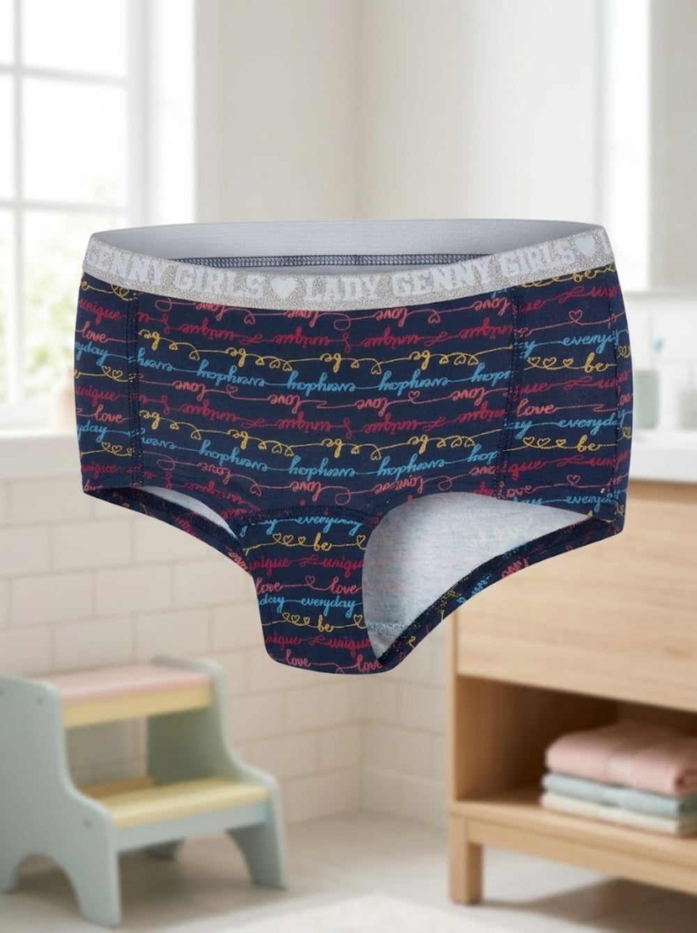 Pantaleta Infantil Algodón Glitter | Comodidad y Estilo