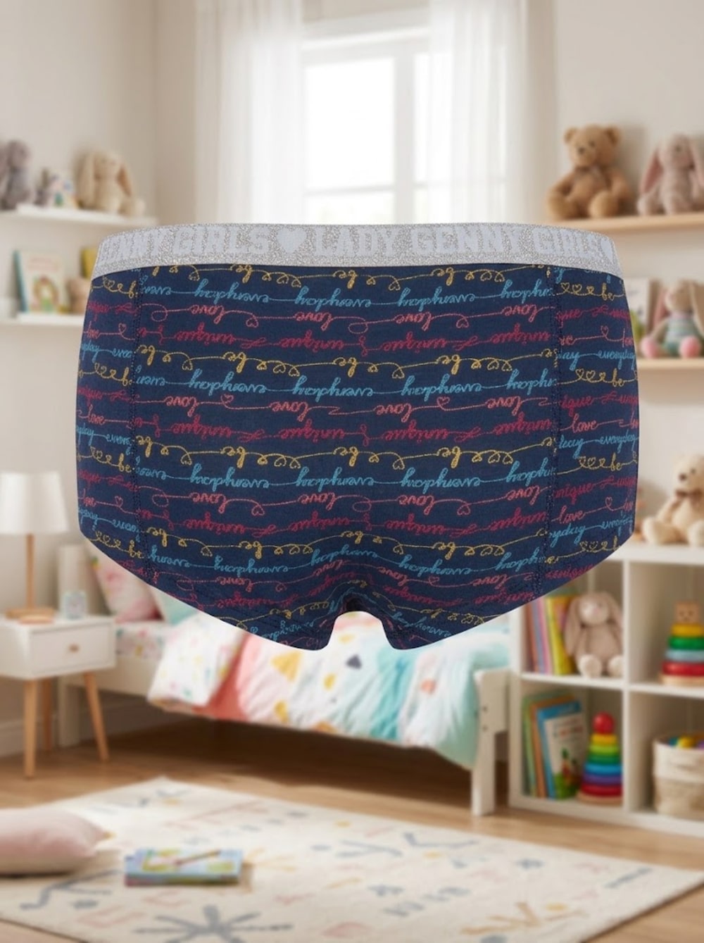 Pantaleta Infantil Algodón Glitter | Comodidad y Estilo