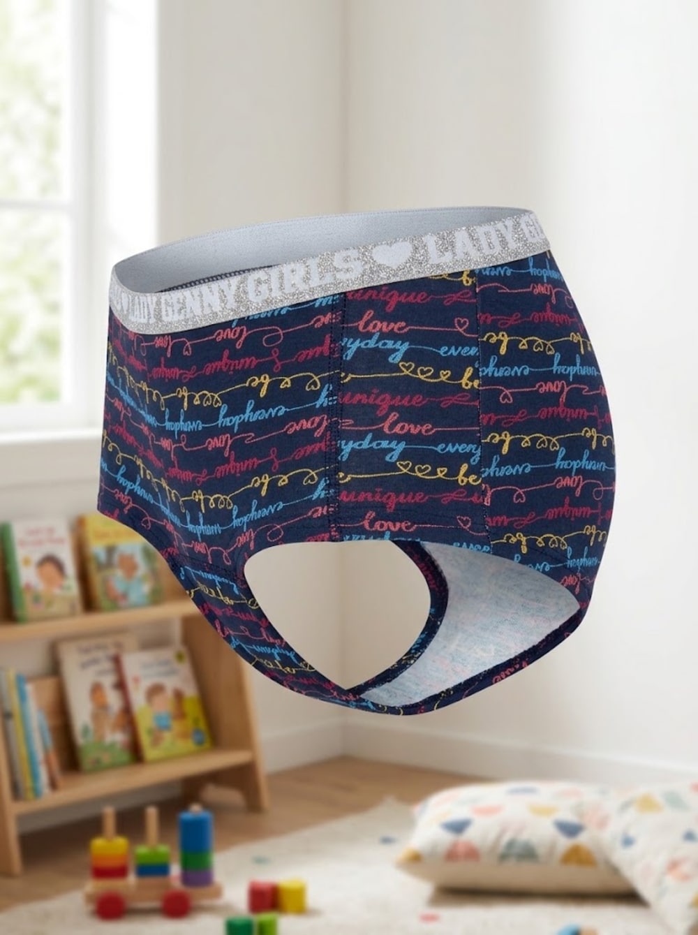 Pantaleta Infantil Algodón Glitter | Comodidad y Estilo