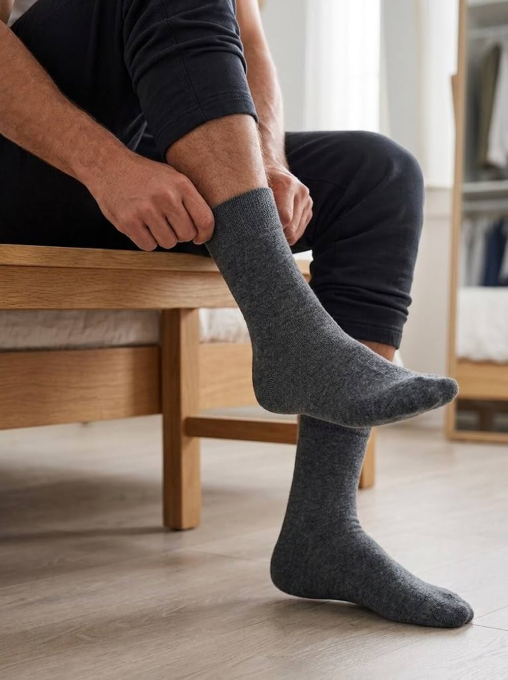 Calcetín Algodón Largo Americano | Confort Diario Masculino