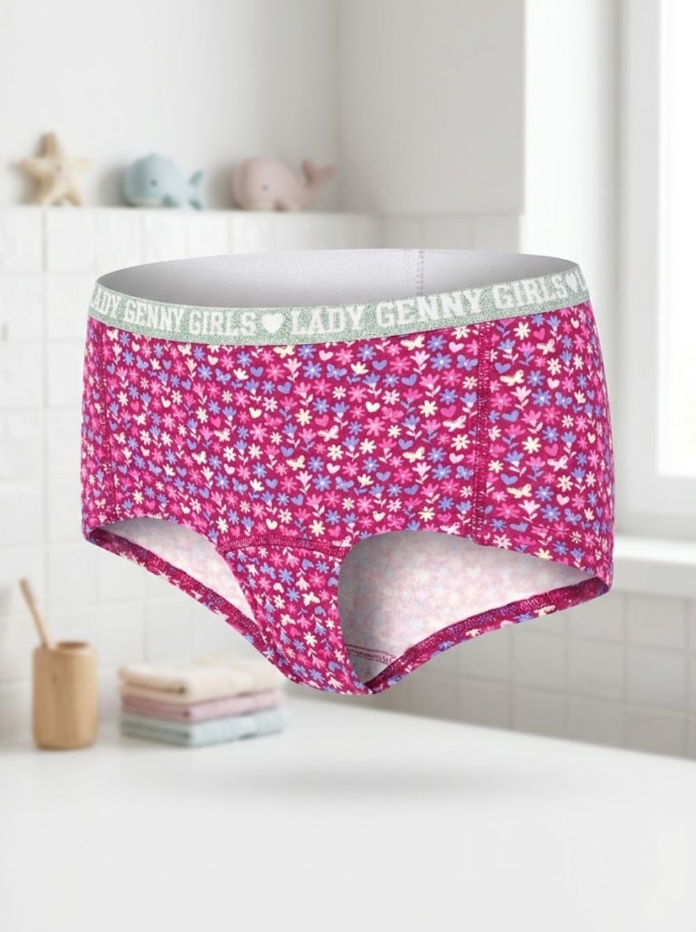 Pantaleta Infantil Algodón Glitter | Comodidad y Estilo