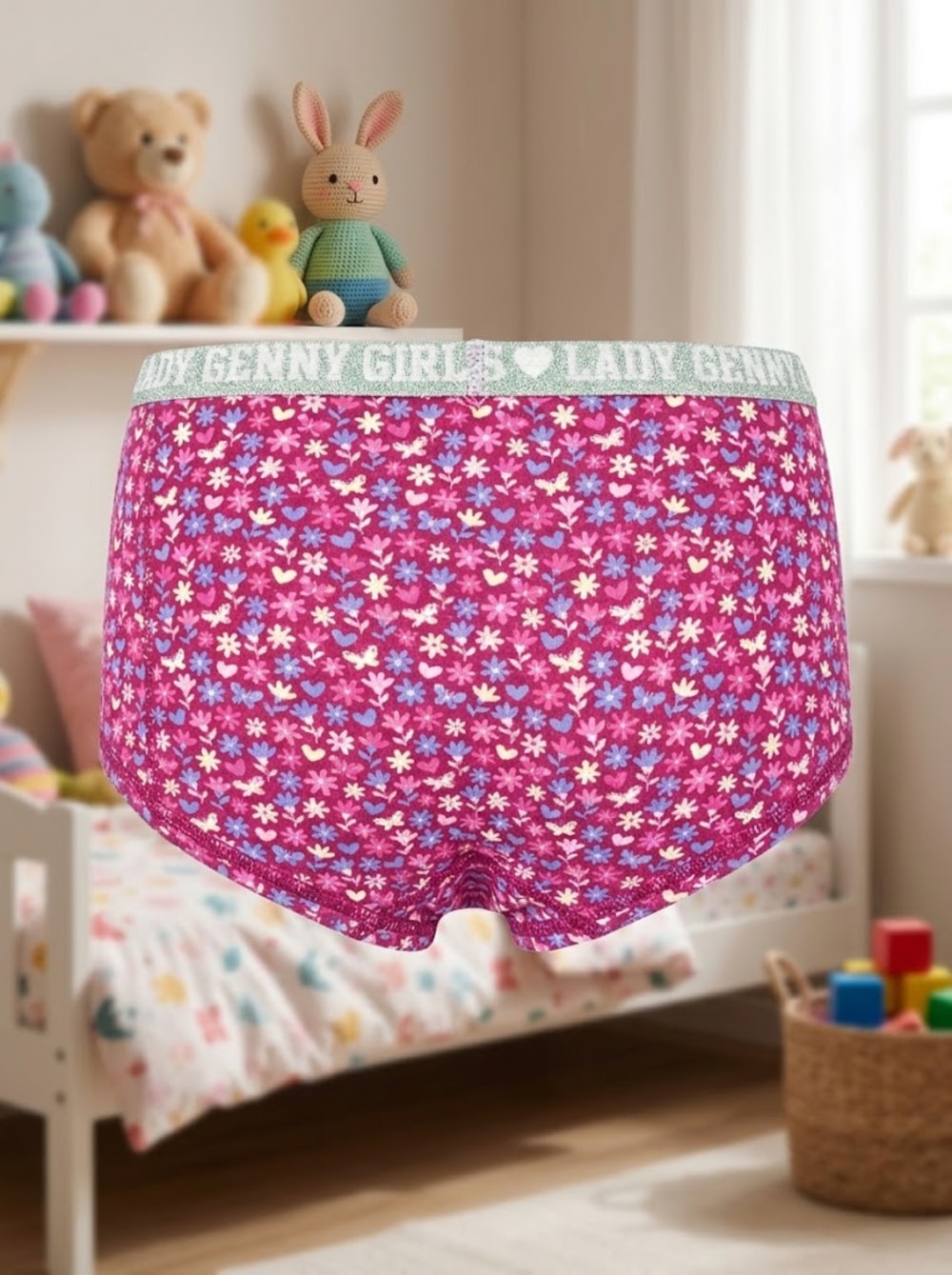 Pantaleta Infantil Algodón Glitter | Comodidad y Estilo