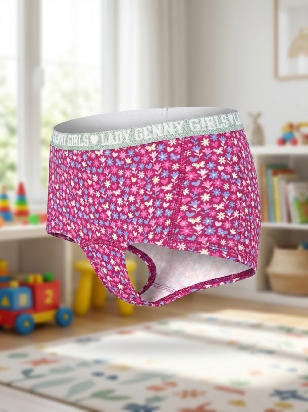 Pantaleta Infantil Algodón Glitter | Comodidad y Estilo