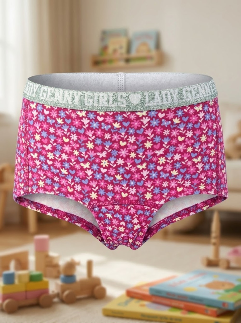 Pantaleta Infantil Algodón Glitter | Comodidad y Estilo