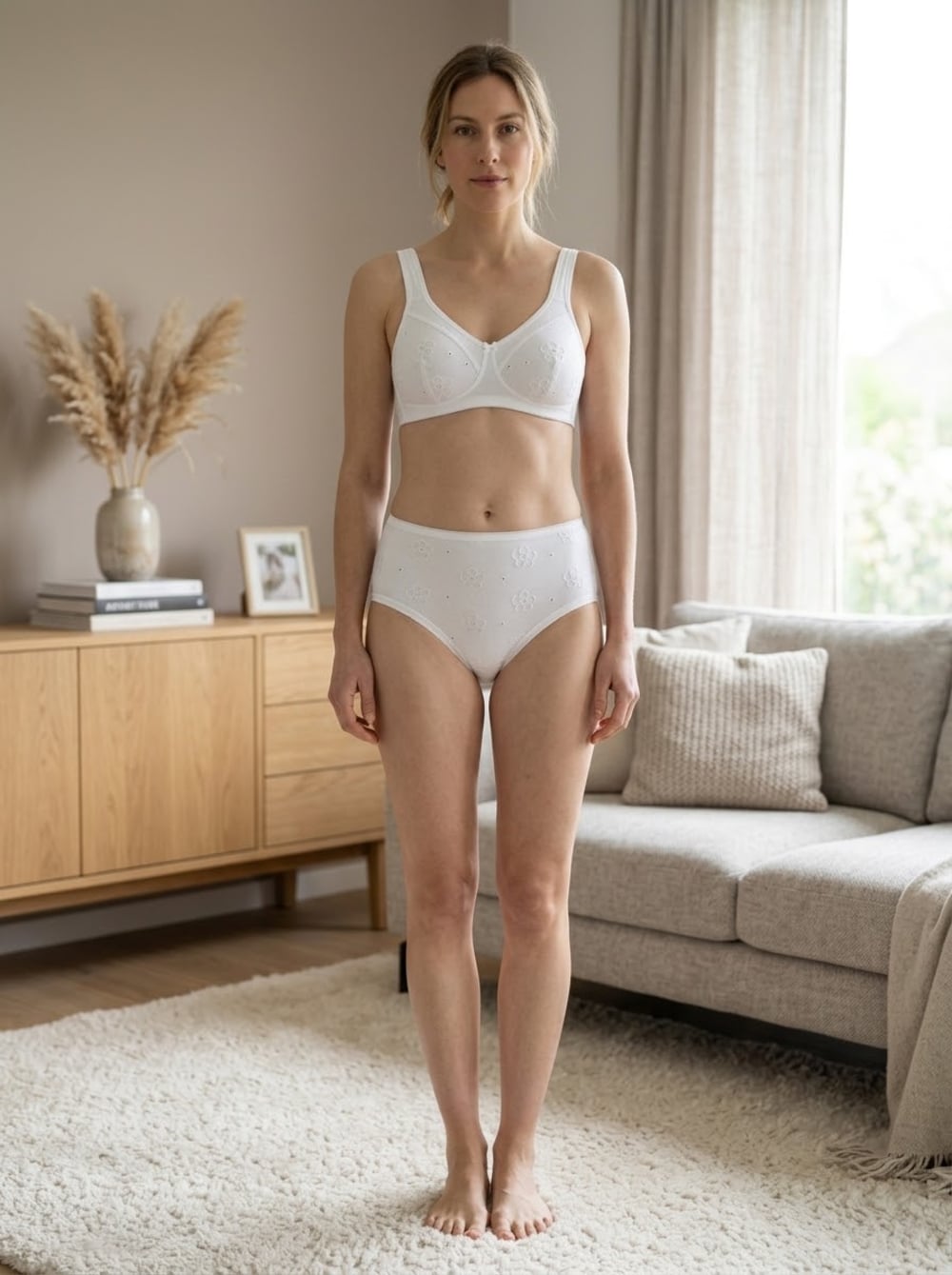 Cuadro Midi Bordado Cotton Spandex