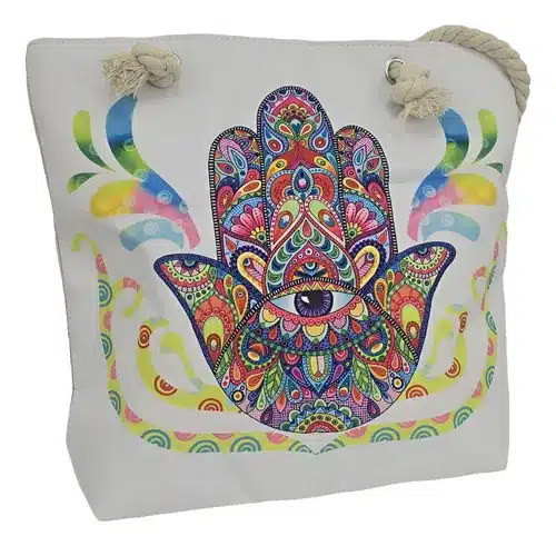 bolso playero estampado