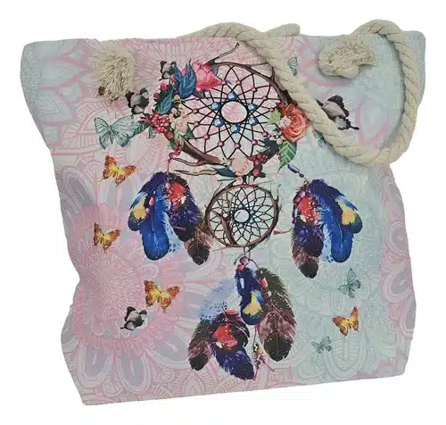 bolso playero estampado