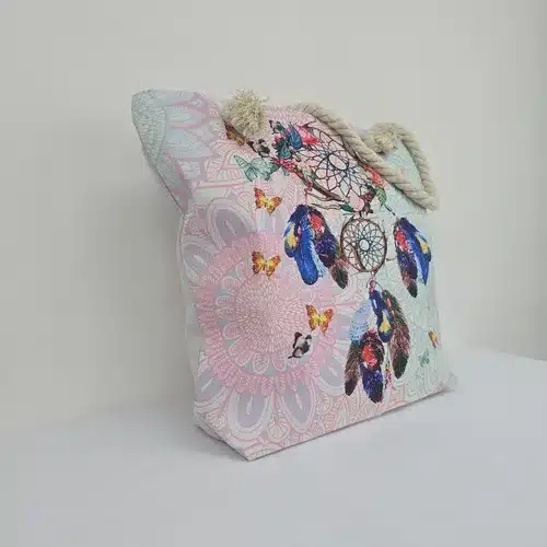 bolso playero estampado