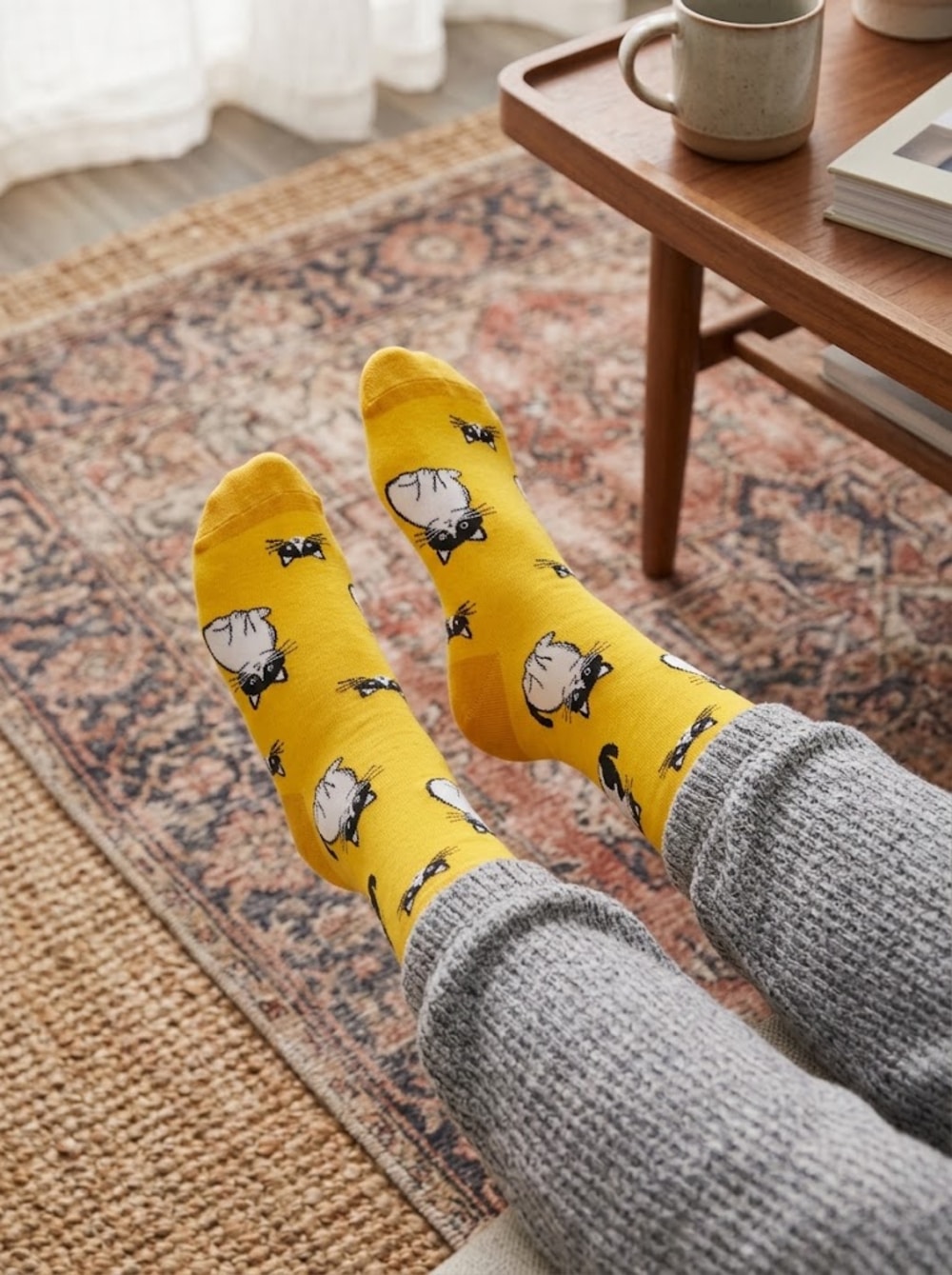 calcetines gatitos algodon