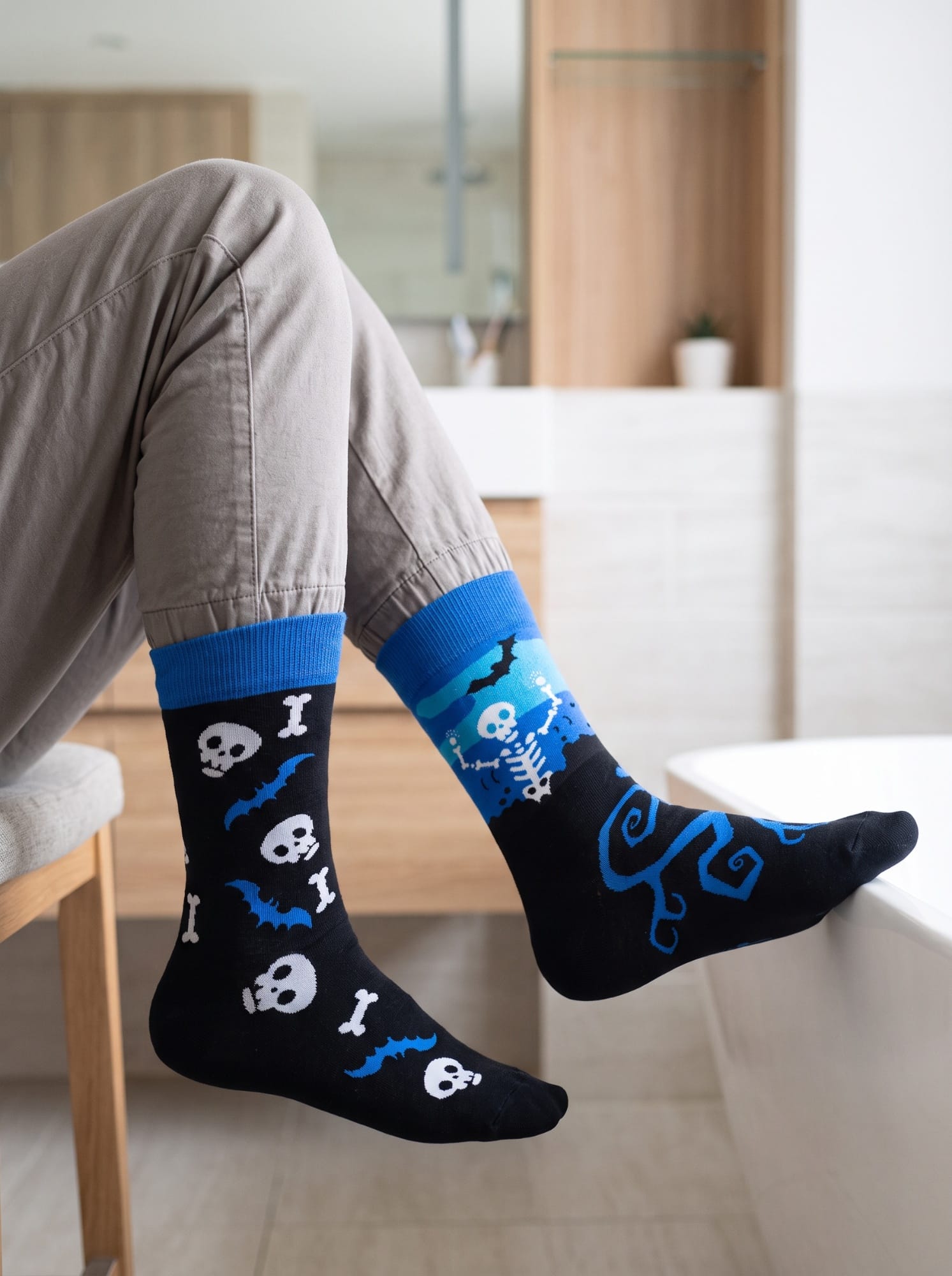 Calcetines Calavera Murciélago