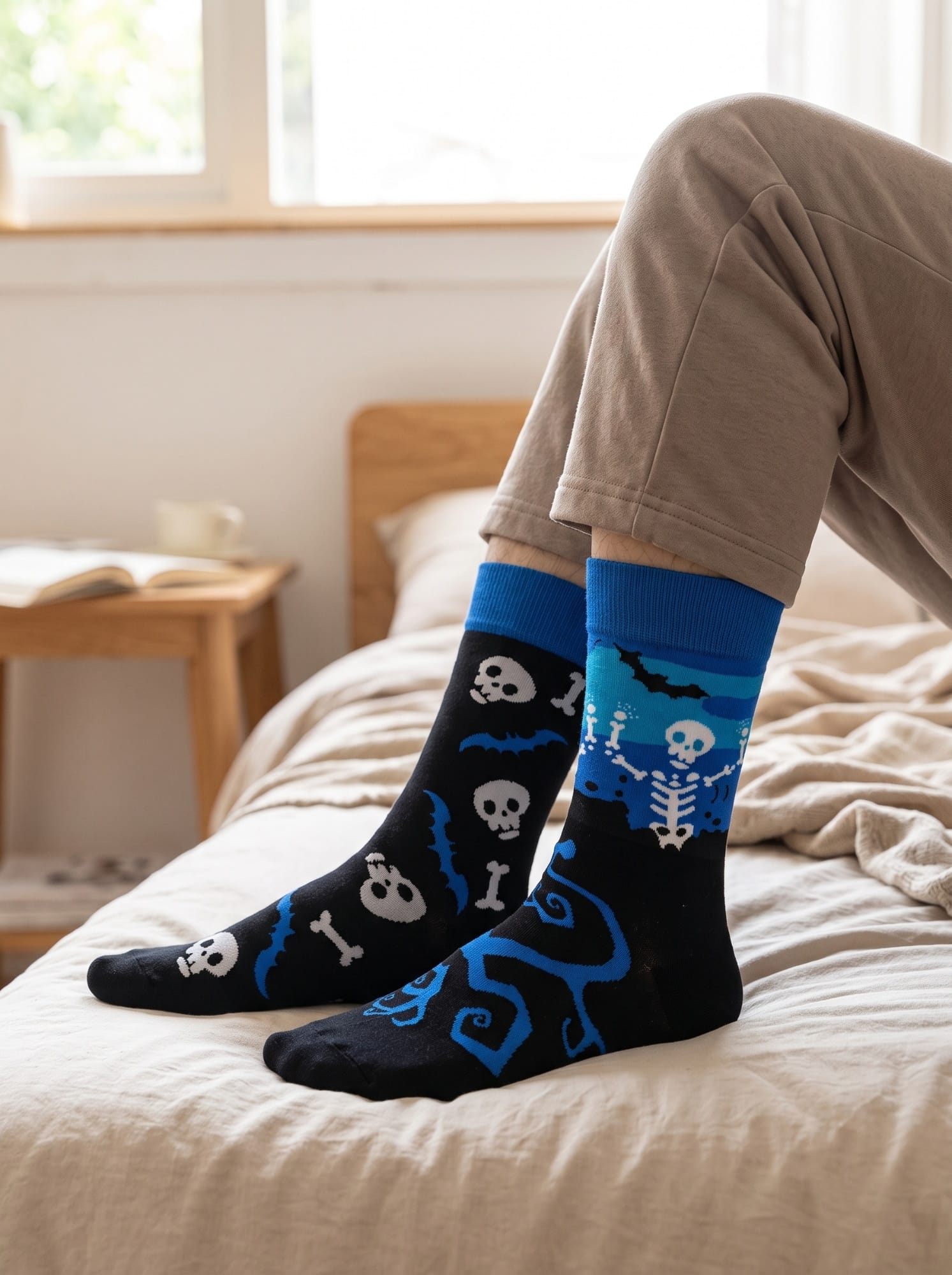 Calcetines Calavera Murciélago