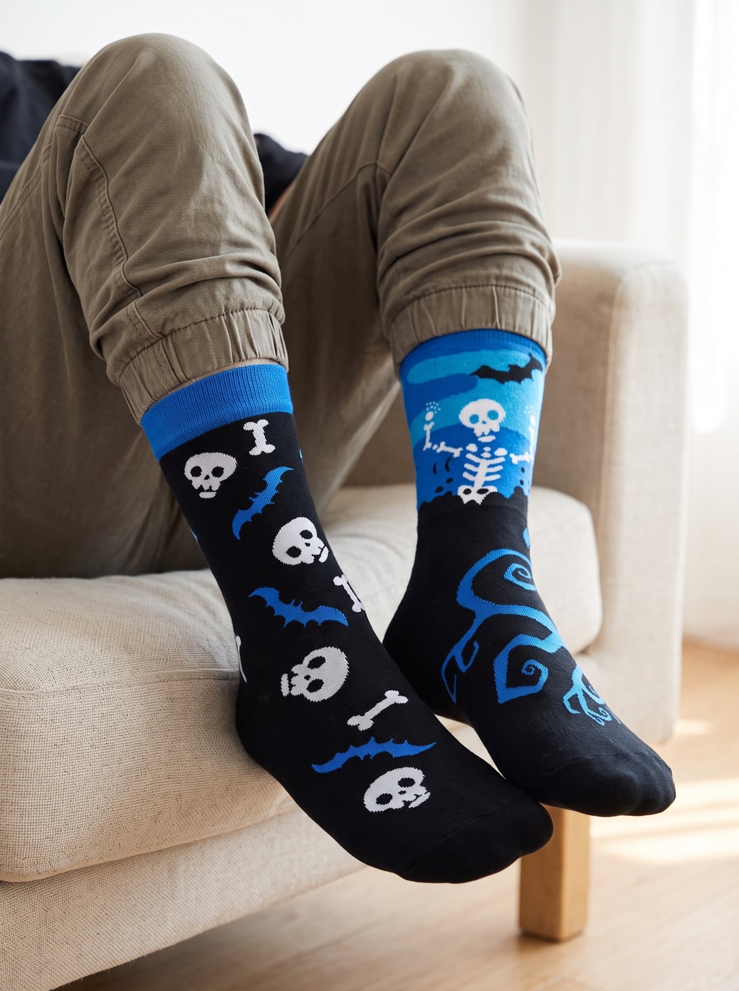 Calcetines Calavera Murciélago