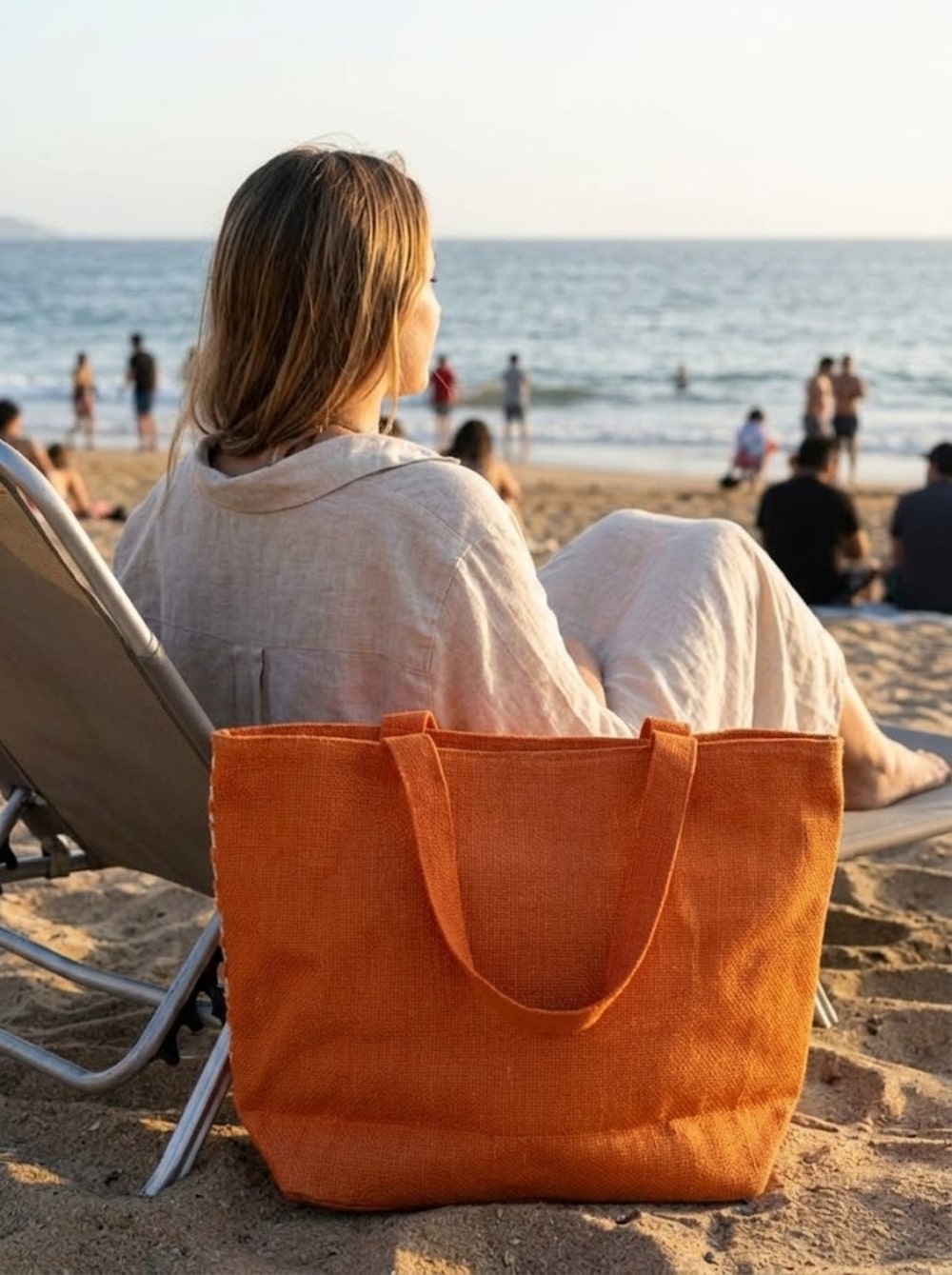 Bolso Playero Texturado Poliéster | Estilo y Confort