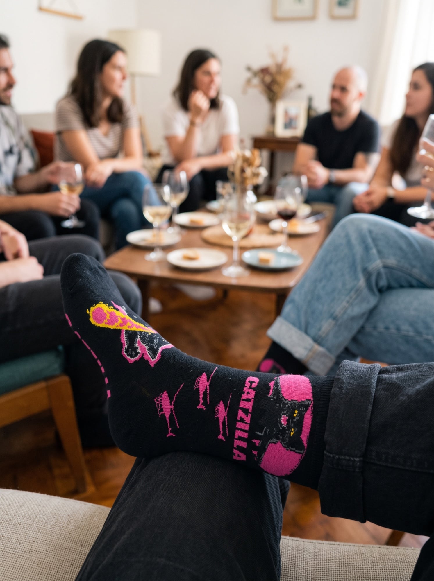 Calcetines Soquete Algodón Osito Corazón Comodidad y Estilo