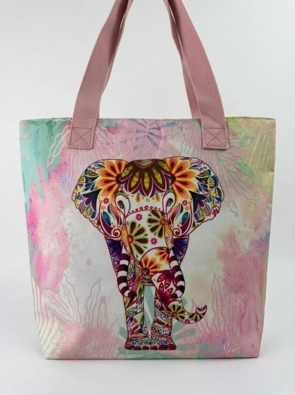 Bolso Playero Elefante Estampado | Estilo y Funcionalidad