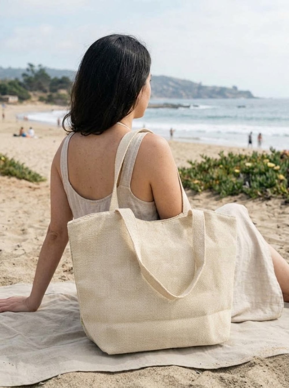 Bolso Playero Texturado Poliéster | Estilo y Confort